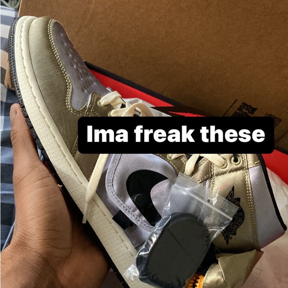 Jordan 1 hi Utility neutral olive, Steel